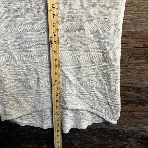 Moth by Anthropology White Ribbed Cap Sleeve Sweater - Picture 9 of 9